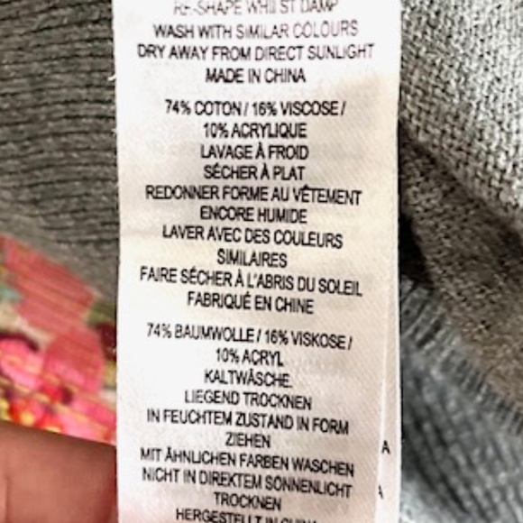 French Connection Bulldog Sequin Sweater Size M - Picture 10 of 10